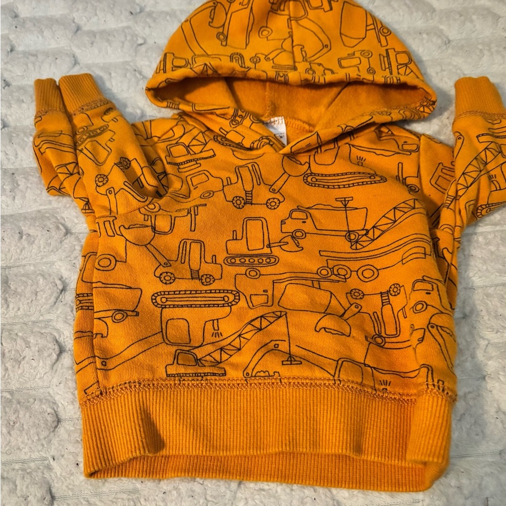 Carter's Mustard Yellow Fleece Hoodie 204 - Picture 2 of 5